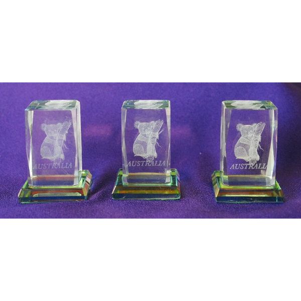 Crystal Koala Cube - 5cm