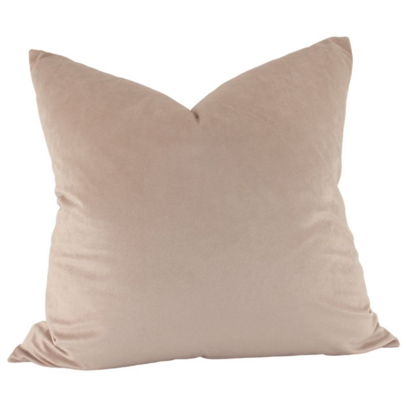Blush Feather Aria Velvet Cushion - 55cm