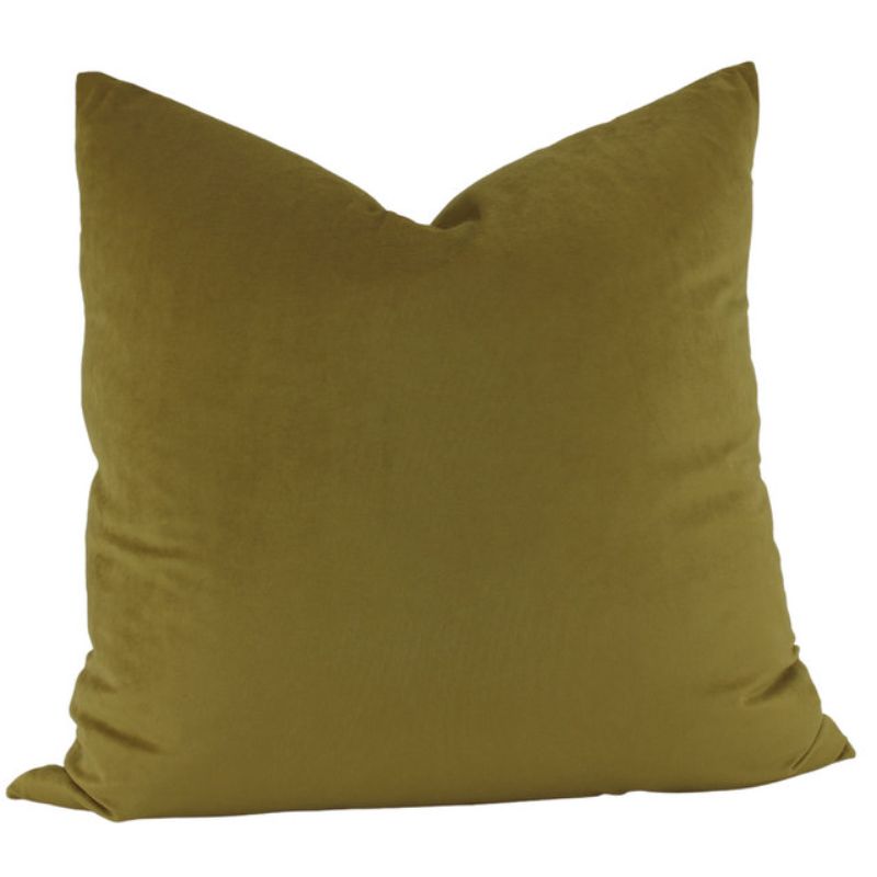 Gold Feather Aria Velvet Cushion - 55cm