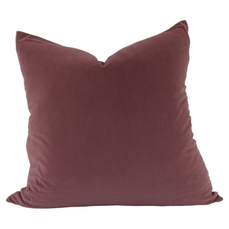 Soft Berry Feather Aria Velvet Cushion - 55cm