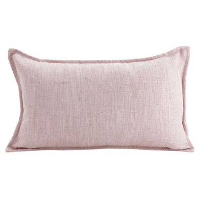 Baby Pink Linen Cushion - 30cm x 50cm - The Base Warehouse