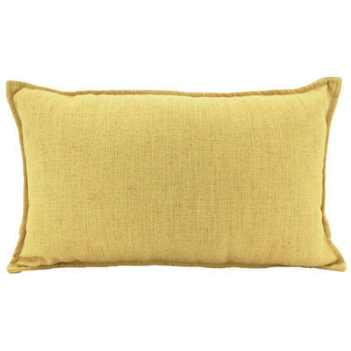 Yellow Linen Cushion - 30cm x 50cm - The Base Warehouse