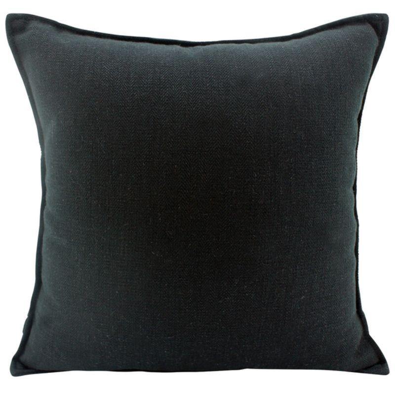 Black Linen Cushion - 45cm x 45cm - The Base Warehouse