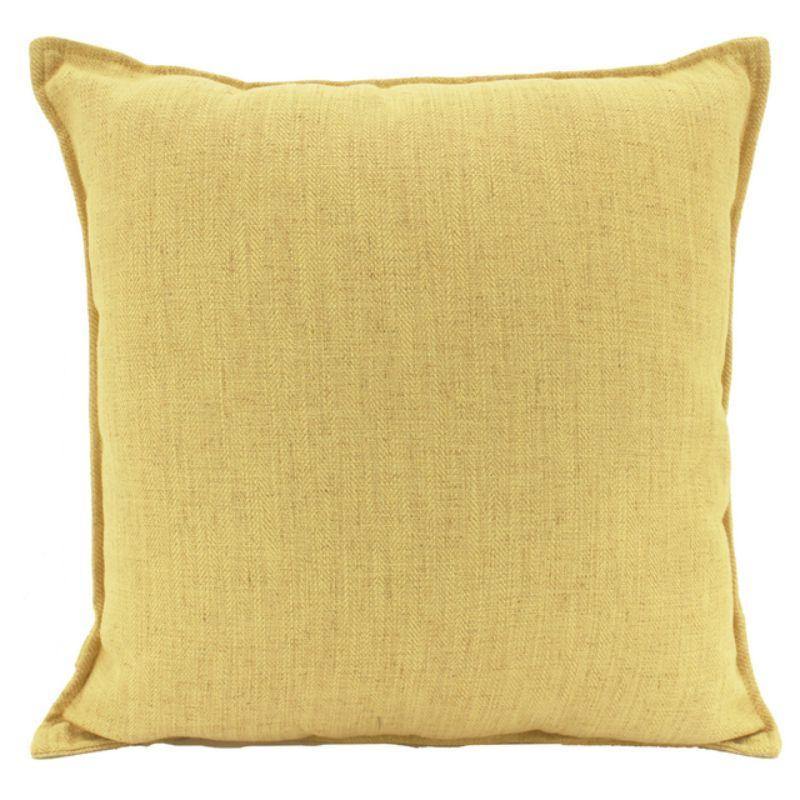 Yellow Linen Cushion - 45cm x 45cm - The Base Warehouse
