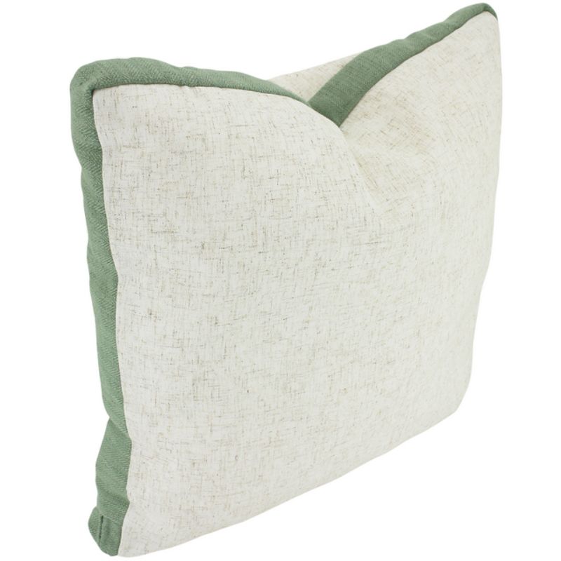 Lime Mint Linen Walled Cushion - 50cm x 50cm