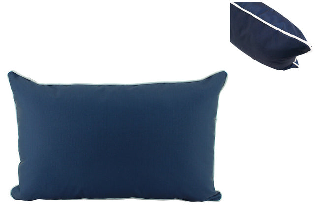 Navy Basic Lumbar Cushion - 30cm x 50cm