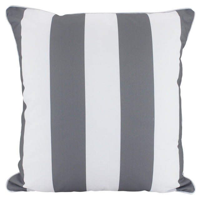 Grey Stripe Cushion - 50cm x 50cm