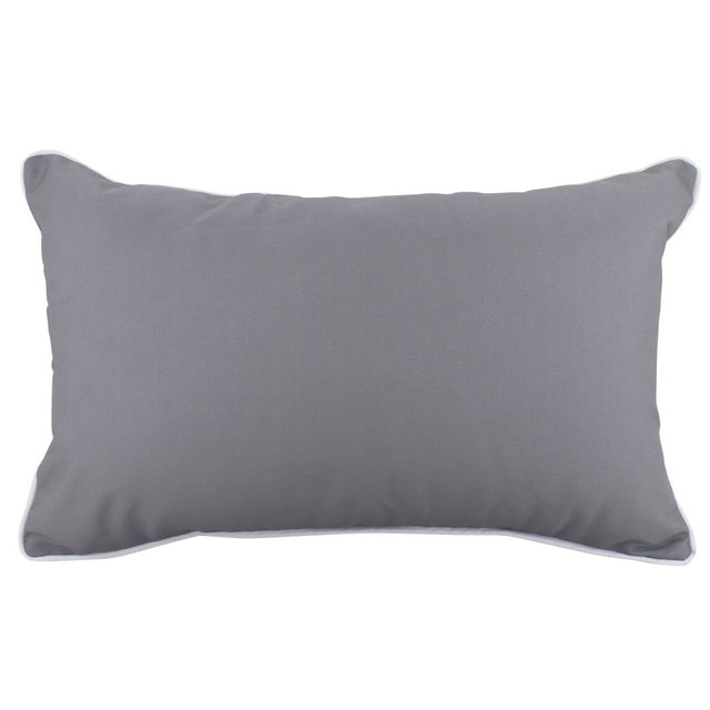 Grey Basic Lumbar Cushion - 30cm x 50cm