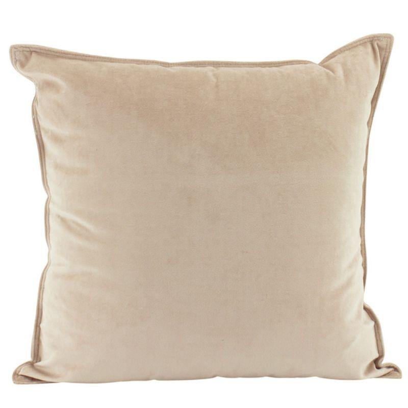 Nude Velvet Cushion - 45cm x 45cm - The Base Warehouse
