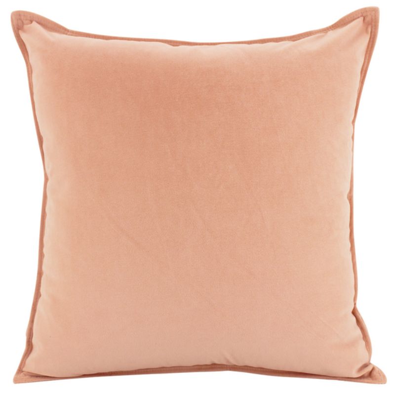 Coral Velvet Cushion - 45cm x 45cm