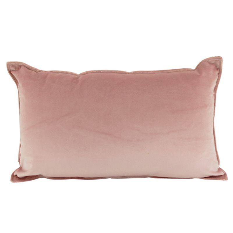 Pink Velvet Cushion - 30cm x 50cm - The Base Warehouse