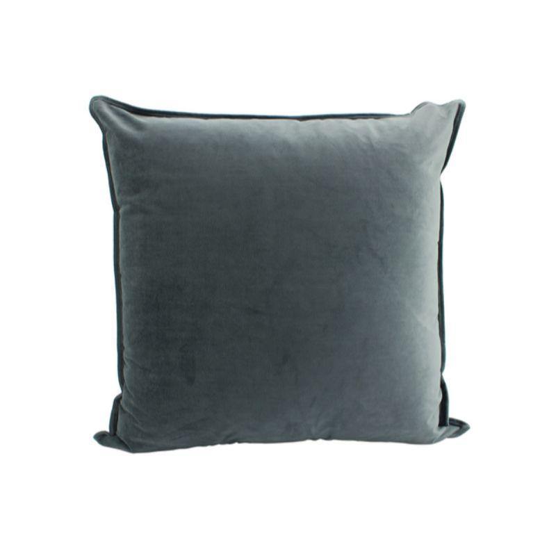Smoke Velvet Cushion - 55cm x 55cm - The Base Warehouse