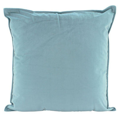 Steel Blue Velvet Cushion - 55cm x 55cm - The Base Warehouse