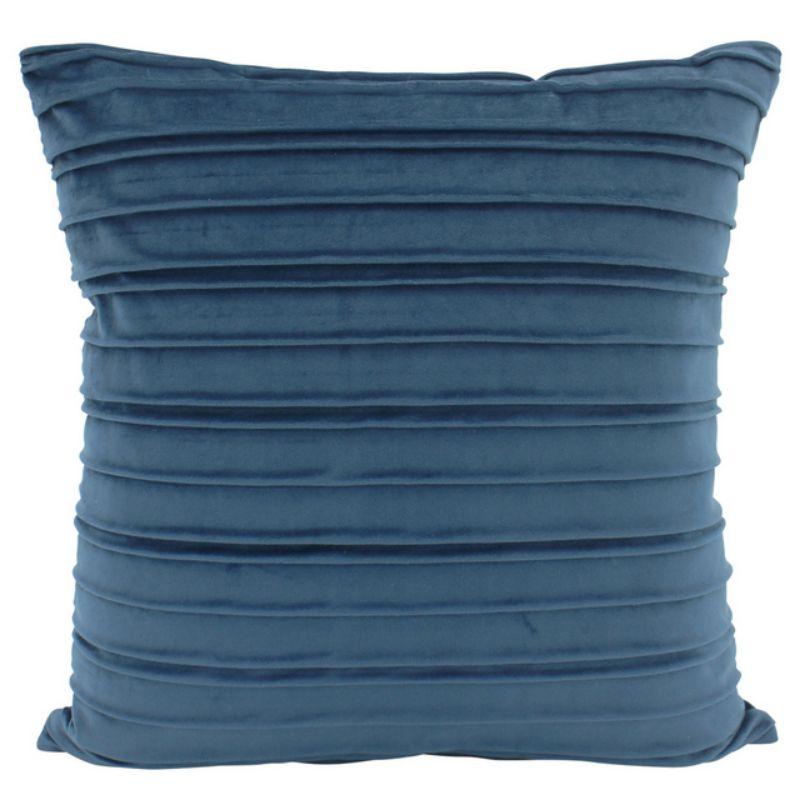 Ocean Pleated Velvet Cushion - 50cm x 50cm