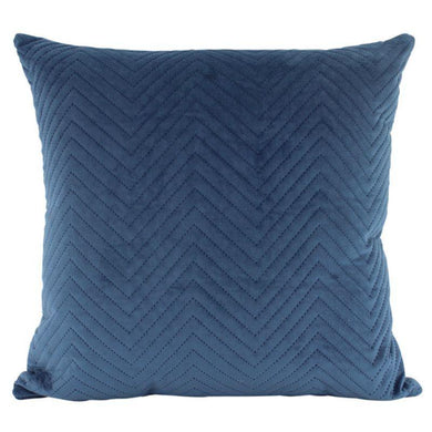 Ocean Velvet Quilted Cushion - 50cm x 50cm - The Base Warehouse
