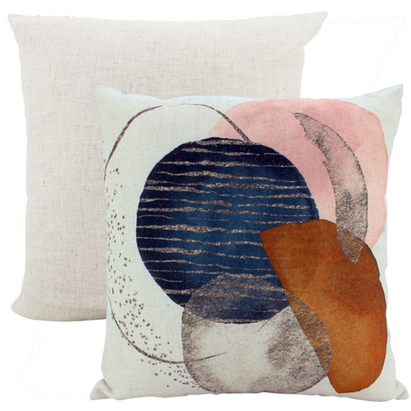 Fair Hex Linen Cushion - 50cm x 50cm