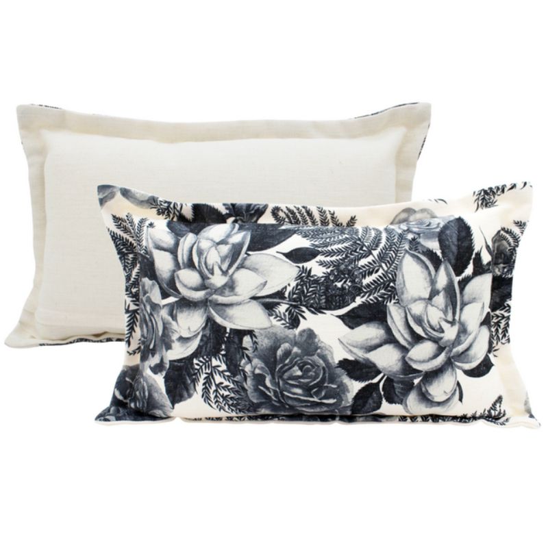 Darkest Night Linen Cushion - 30cm x 50cm