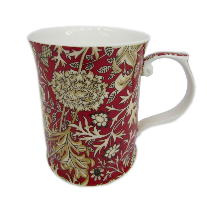 William Morris Red Flowers Mug - 415ml