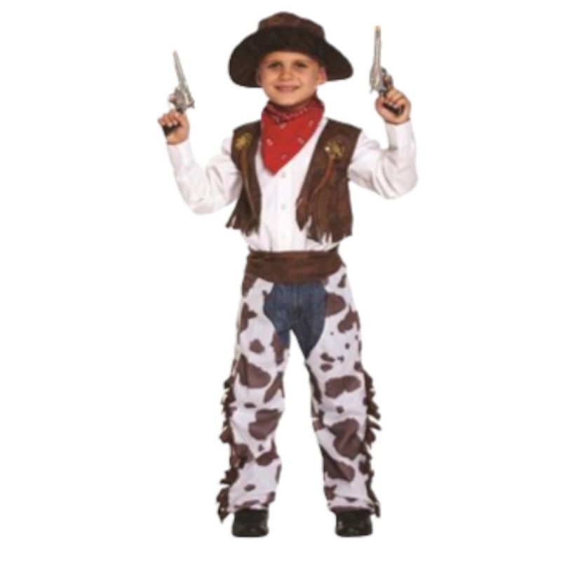 Boys Deluxe Cowboy Costume - 140cm