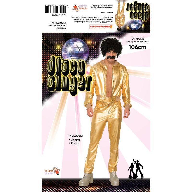 Mens Disco Singer Costume - Standard