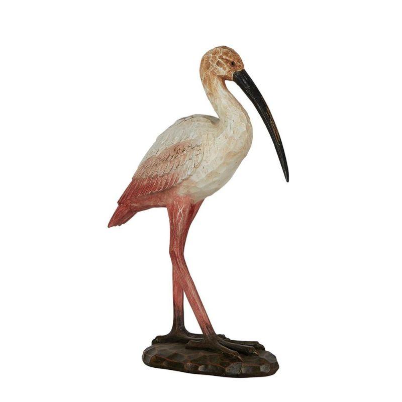 Pink Beatrice Standing Bird Sculpture - 28.5cm x 11.5cm x 41cm