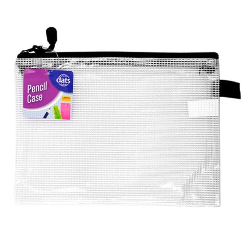 Clear Mesh 1 Zip Pencil Case - 26cm x 18.5cm