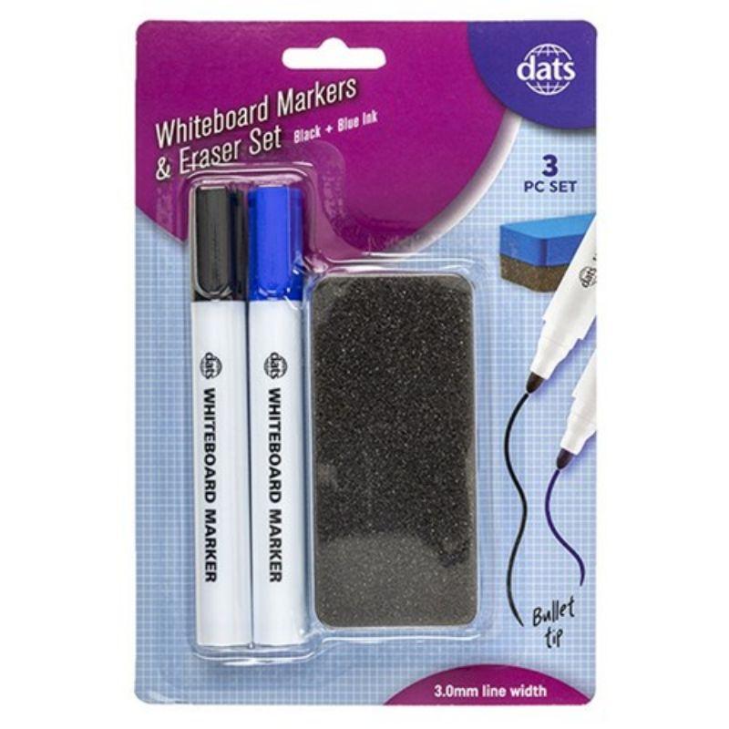 3 Set Whiteboard Markers & Eraser