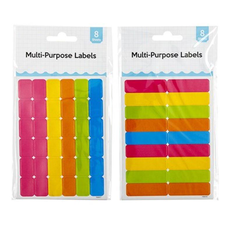 8 Sheets Multi-Purpose Labels | The Base Warehouse