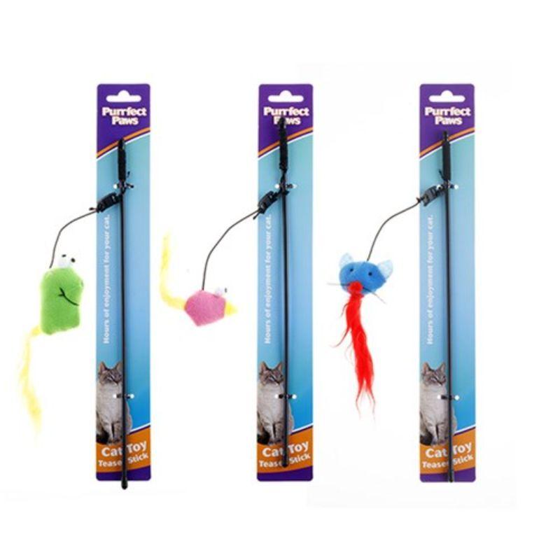 Cat Toy Teaser Stick - 31.5cm