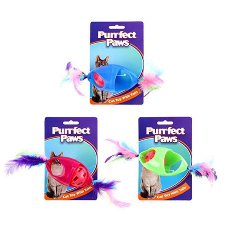 Cat Toy Plastic with Tails