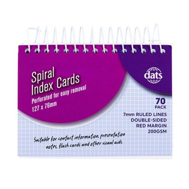 Cards Index SpiralRuled 200gsm 127x76mm 70pk P7.1 FSC Mix