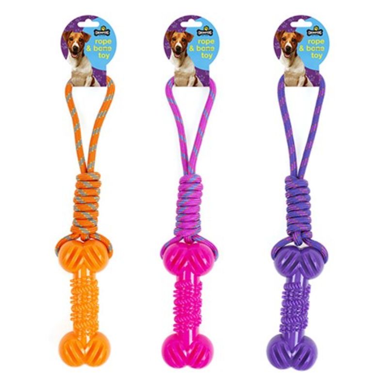 Rope with Bone Dog Toy - 40cm