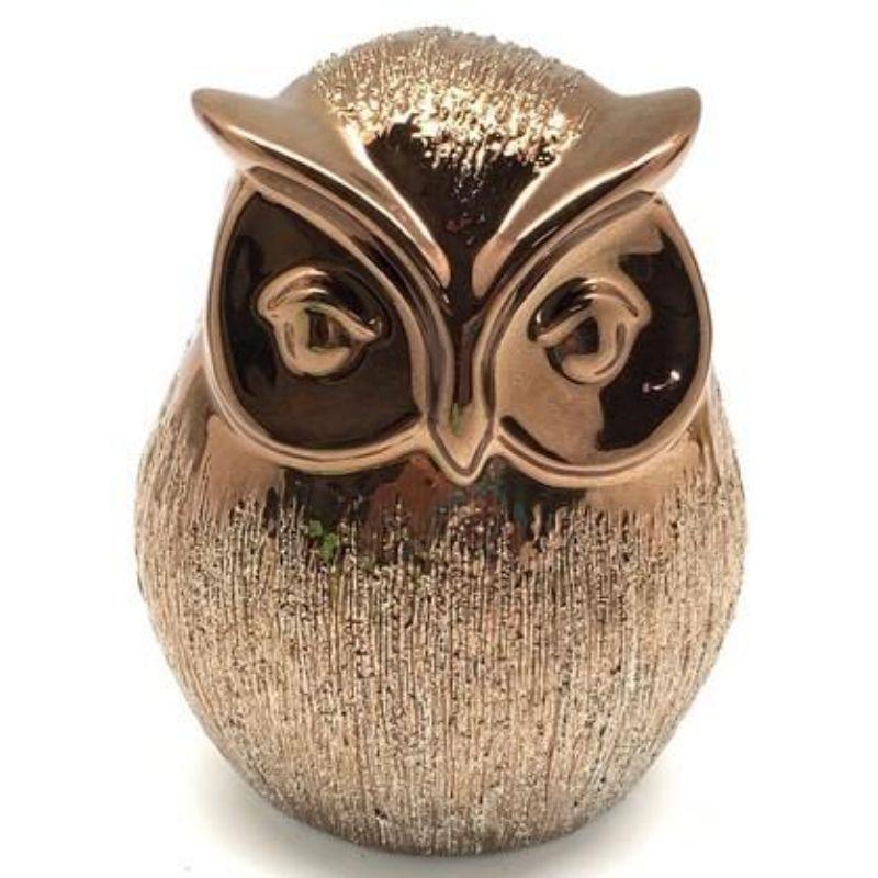 Bronze Ceramic Williams Owl - 11cm
