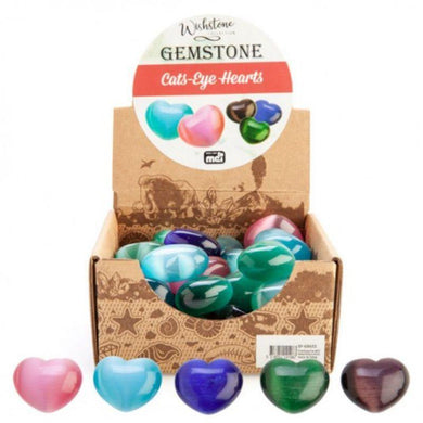 Gemstone Cats-Eye Hearts - 2.5cm - The Base Warehouse