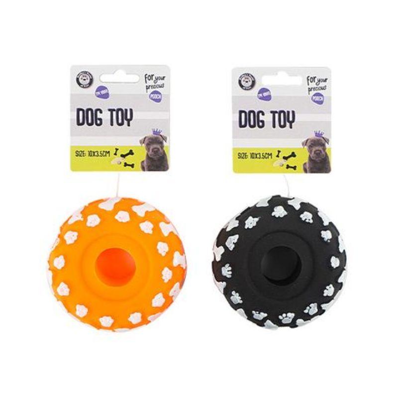Squeaky Tyre Dog Toy - 10cm x 3.5cm