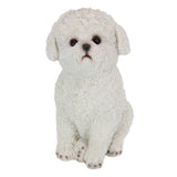 Load image into Gallery viewer, White Sitting Cute Bichon Frise Dog Figurine - 25cm
