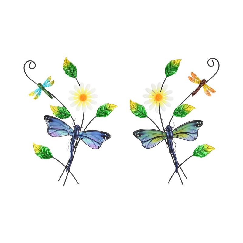 Dragonfly Daisy Wall Art - 61cm x 44cm