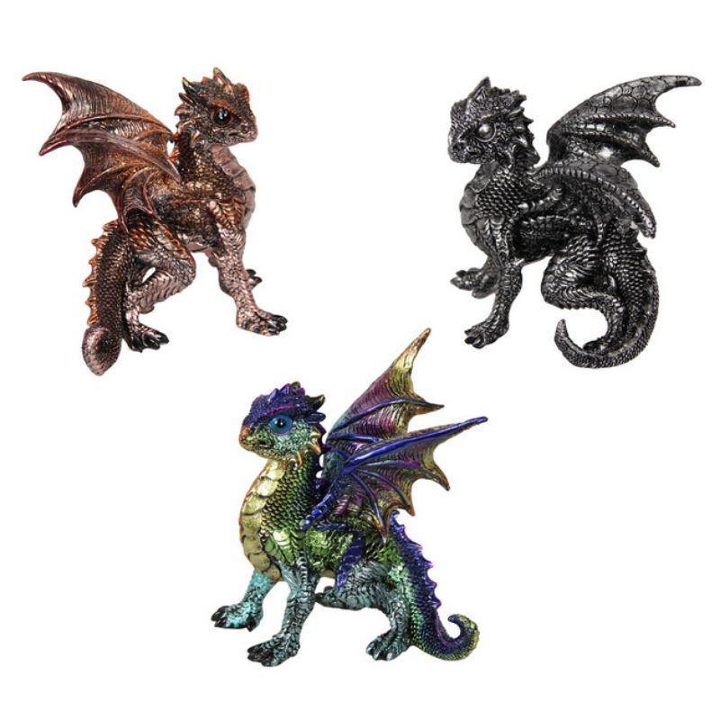 Young Dragon in Defense Pose - 13cm - The Base Warehouse