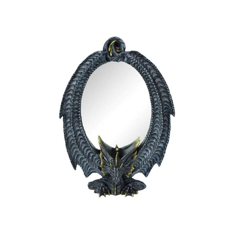 Black Dragon Mirror - 32cm