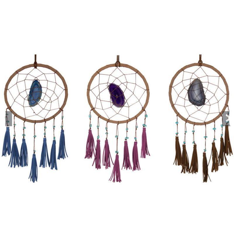 Agate Dream Catcher with Tassel - 23cm - The Base Warehouse