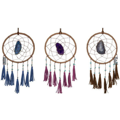 Agate Dream Catcher with Tassel - 23cm - The Base Warehouse