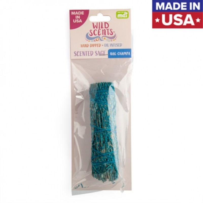 Wild Scents Nag Champa Sage Smudge Stick - 11cm