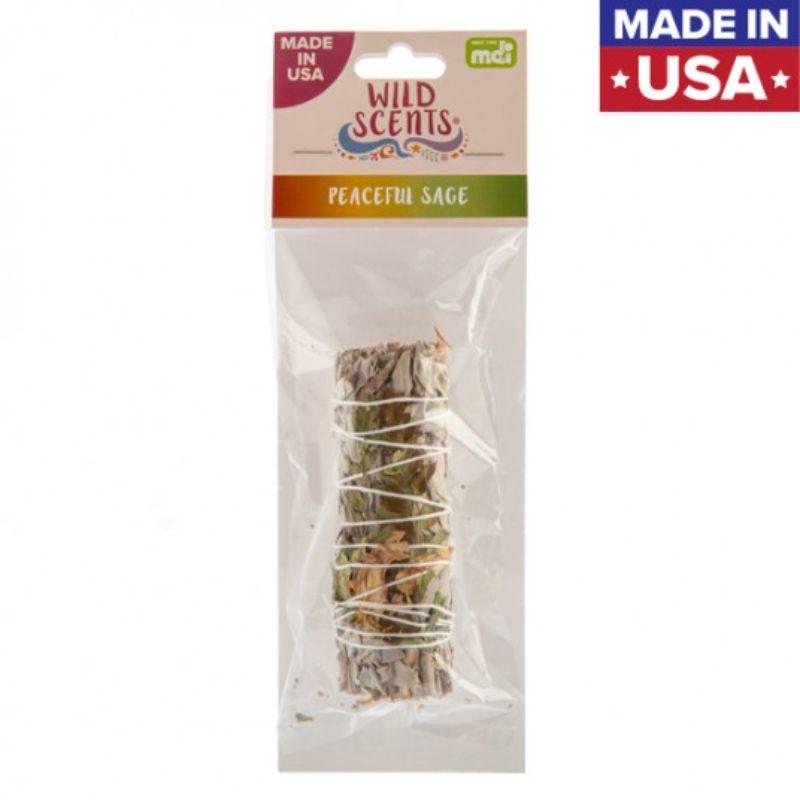 Wild Scents Peaceful Sage & Herbs Smudge Stick - 11cm