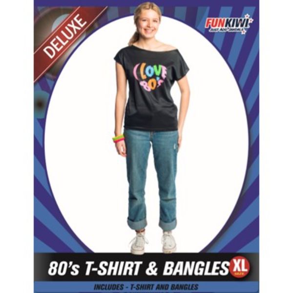 80's T-shirt & Bangles - XL