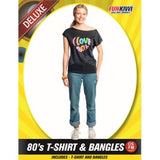 Load image into Gallery viewer, 80s T-Shirt &amp; Bangles
