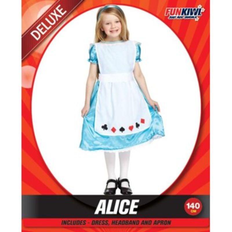Girls Alice Deluxe Costume - 140cm