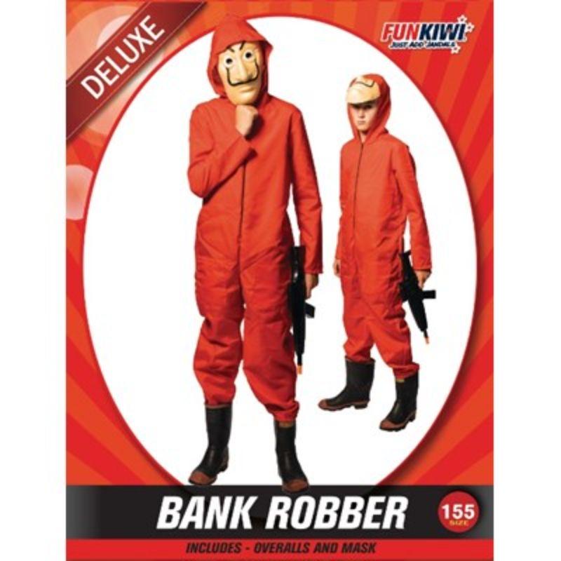 Boys Deluxe Bank Robber Costume - 155cm