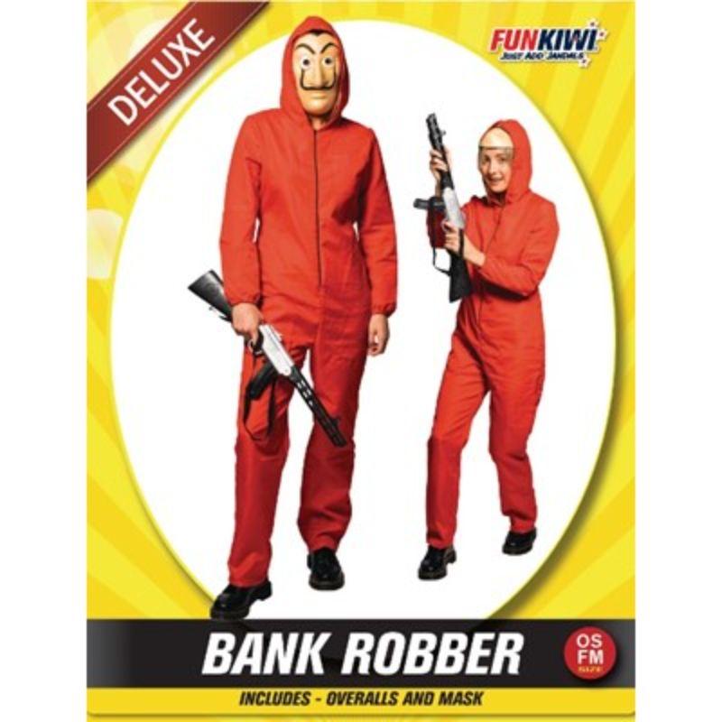 Womens Deluxe Bank Robber Lady Costume - OSFM