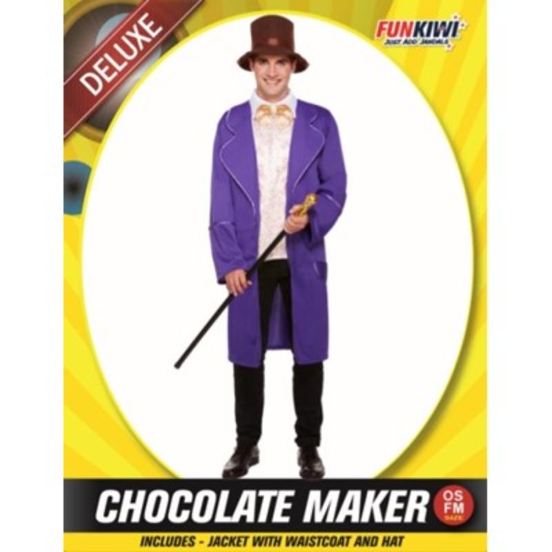 Adults Chocolate Maker Costume - One Size Fits Most