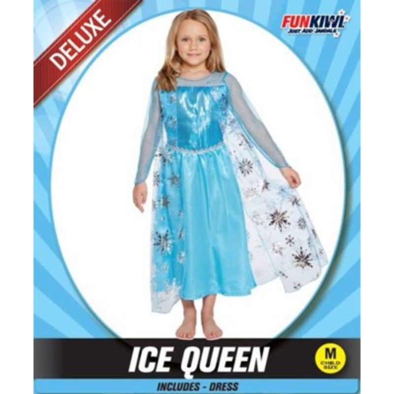 Girls Ice Queen Deluxe Costume - M